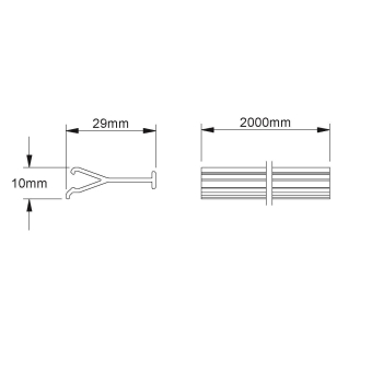 Kleinhuis Trennwand H35mm          BTR40 