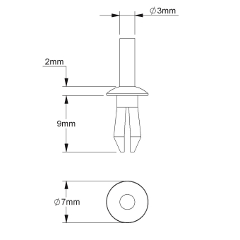 Kleinhuis Spreizniet D= 4mm         NIK4 