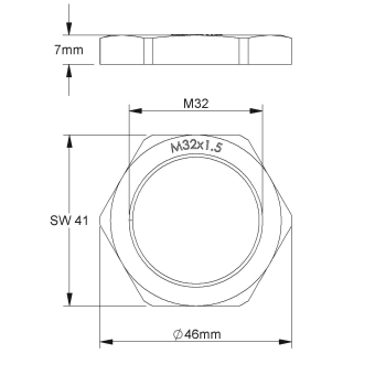HKL Sechskantmutter             M32 3420 