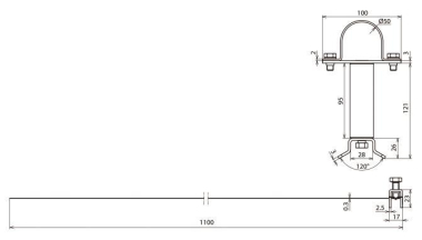 DEHN Befestigungsschelle für      105362 