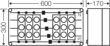 HENS Mi-Sicherungsgehäuse 6x63A   MI3464 