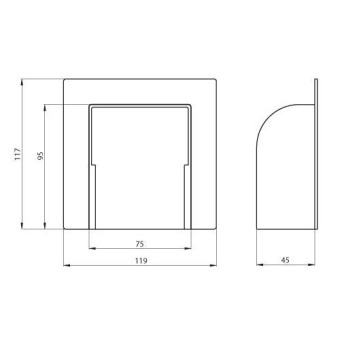 Unex Durchführung gebogen (90°) 31670-02 