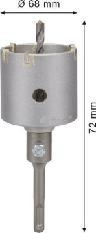 Bosch Hohlbohrkronen-Set 68mm 