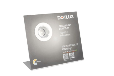 DOTLUX L-Aufsteller CIRCLEugr       4683 