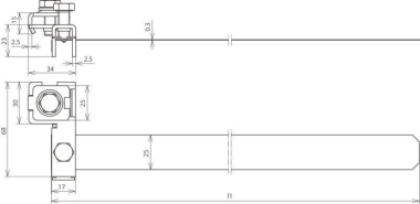 DEHN Antennen-Bandrohrschelle     540103 