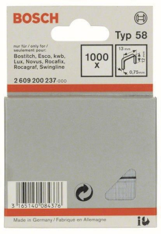 Bosch Feindrahtklammer Typ 58 2609200237 