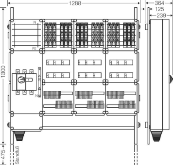 Hensel Ladeverteiler f. Mi EV 11kW 18100 