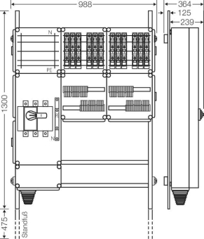 Hensel Ladeverteiler f. Mi EV 11kW 12000 