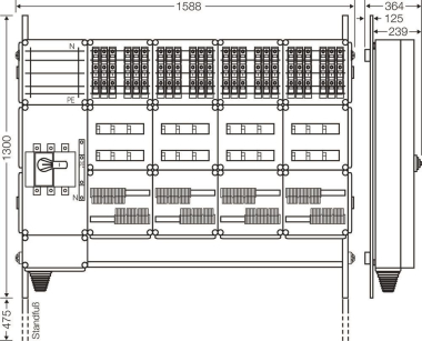 Hensel Ladeverteiler f. Mi EV 11kW 24100 