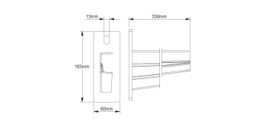 NIED Wandausleger schwer     KTAS 300 E3 
