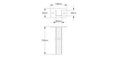 NIED Hängestiel 500mm         HU5050/500 