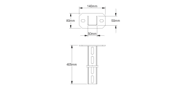 NIED Hängestiel 400mm         HU5050/400 