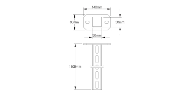 NIED Hängestiel 1100mm      HU 5050/1100 