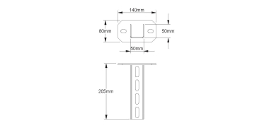 NIED Hängestiel 200mm         HU5050/200 