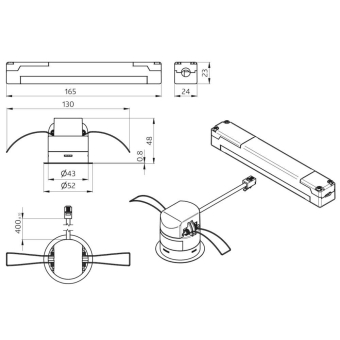 BEG 93459 PD11-  PD11-M-DACO-FLAT DALI-2 
