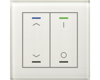 MDT GTL-2TCW.02S KNX Glastaster II Light 