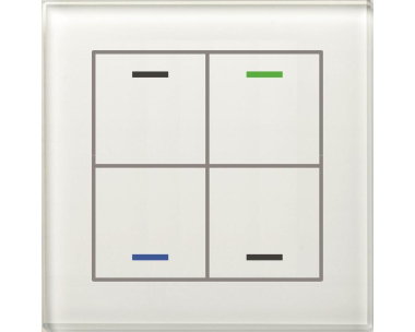 MDT GTL-4T0W.02S KNX Glastaster II Light 