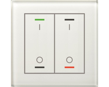MDT GTL-2TBW.02S KNX Glastaster II Light 