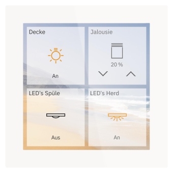 MDT GTS-P4TW.01S KNX Glas Touch Smart 