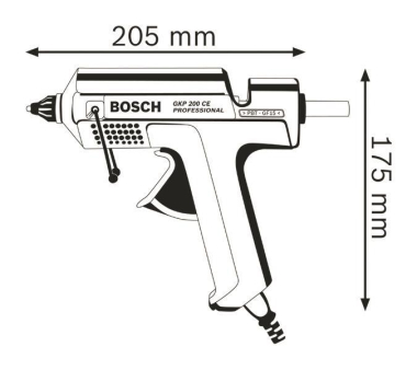 Bosch Klebepistole mit Koffer 0601950703 