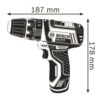 Bosch 06019B690H GSB 12   GSB 12V-15, 2x 