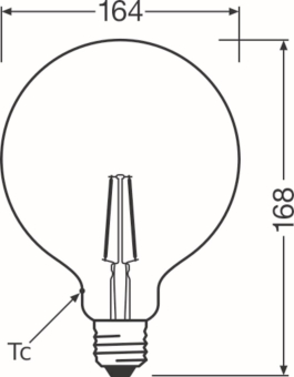 Osram Vintage 1906 CL Globe125 2,5W/824 