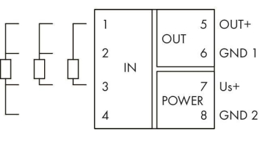 WAGO 857-801 Temperaturmessumformer für 