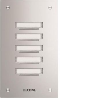 ELCOM Klingelplatte ,V2A    KVM-5/1 ESTA 