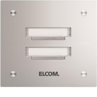 ELCOM Klingelplatte ,V2A    KVM-2/1 ESTA 