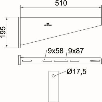 OBO AW 80 51 FT Wandausleger 