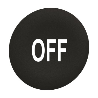 Schneider Tastenschild schwarz   ZBAF235 