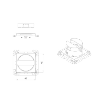 BEG Zentralplatte Indoor 140 45x45 39075 
