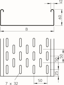 OBO MKS 610 A2 Kabelrinne MKS gelocht 