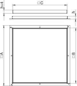 OBO RK V2 20 Rahmenkassette blind 