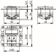 TG Kommun.-Anschlussdose     J00020A0389 