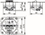 TG Kommun.-Anschlussdose     J00020A0395 