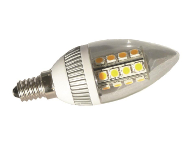 S&H LED-Kerzenlampe 27SMD 37x102mm 30292 