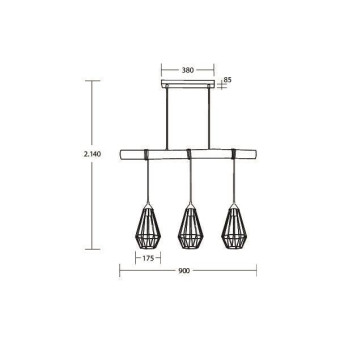 Brumberg Pendelleuchte mit      57406080 