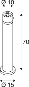 SLV R-CUBE 75, Stehleuchte, 15W, 1007512 