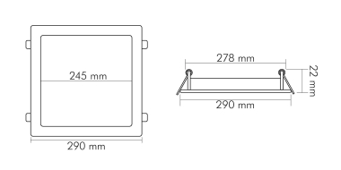 Nobile LED Panel Flat 300 Q   1574071112 