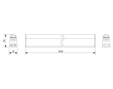 Opple LED T5 Batten 1200mm 18W 140043900 