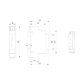 BEG 90408 USB-C-   USB-C-IF/KNX REG grau 