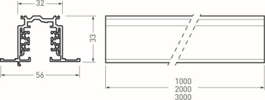 TRILUX StromschEB DALI 3PH 2m NO 7945800 