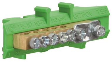 Hager Messingklemme NZ-Zählertafel KM06E 