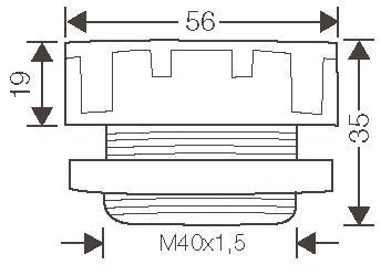 Hensel Druckausgleichselement,    BM 40G 