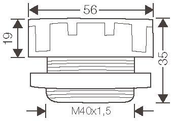 Hensel Druckausgleichselement,    BM 40G 