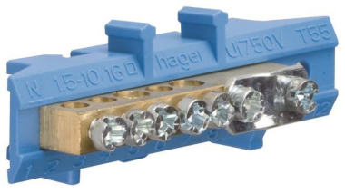 Hager Messingklemme NZ-Zählertafel KM06N 