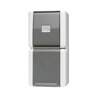 JG SCHUKO-Steckdose m.Taster WG 800 871W 