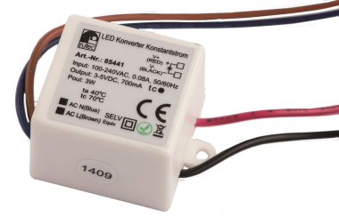 Rutec LED Konverter 700mA 3W 3-5V  85441 