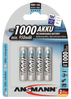 Ansmann Akku 1,2V Micro AAA  Ni-MH Micro 